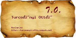 Turcsányi Ottó névjegykártya