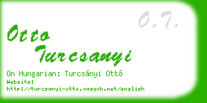otto turcsanyi business card