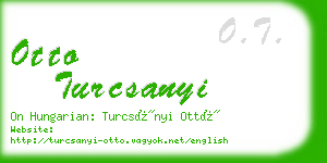 otto turcsanyi business card